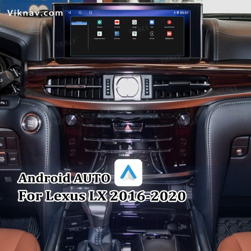 Viknav GPS Navi Decoding Box For Lexus  LX 2016-2020Original Car 12.3 Inch Screen Car GPS Multimedia Android System Decoding tool Video Interface(128gb)