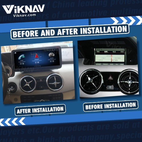 Viknav 12.3 Inch Android 8 Core Car Player Multimedia Radio For Benz GLK Class X204 2008-2016 GPS Navigation(NTG4.0)