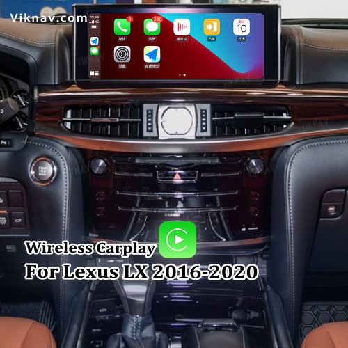 Viknav GPS Navi Decoding Box For Lexus  LX 2016-2020Original Car 12.3 Inch Screen Car GPS Multimedia Android System Decoding tool Video Interface(128gb)