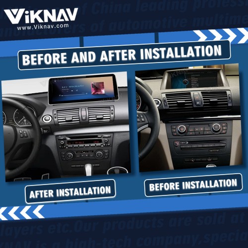 Viknav 12.3 inch Car Radio For BMW 1 Series E87 2006-2012 CIC System Navigation with screen DVD Multimedia 128GB