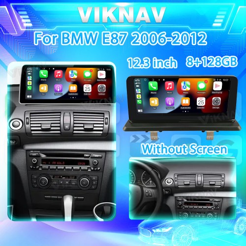 Viknav 12.3 inch Car Radio For BMW 1 Series E87 2006-2012 Original Car Without Screen Navigation with screen DVD Multimedia 128GB