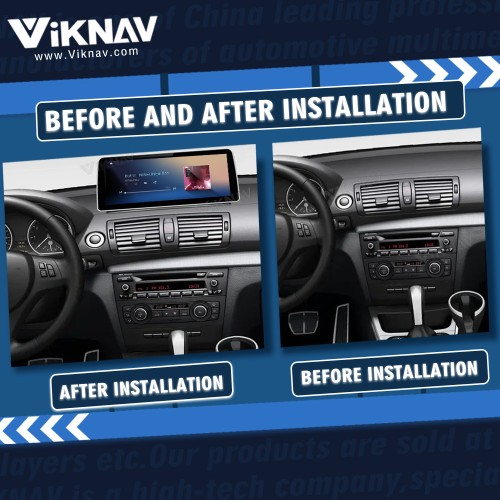 Viknav 12.3 inch Car Radio For BMW 1 Series E87 2006-2012 Original Car Without Screen Navigation with screen DVD Multimedia 128GB