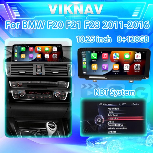 Viknav 10.25 inch Car Radio For BMW 1 Series 2 Series F20 F21 F23 2011-2016 LHD Wireless Carplay Navigation Multimedia 128GB