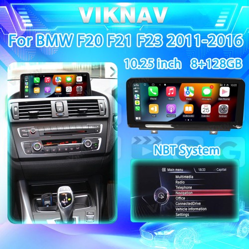 Viknav 10.25 inch Car Radio For BMW 1 Series 2 Series F20 F21 F23 2011-2016 RHD Wireless Carplay Navigation Multimedia 128GB