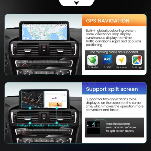 Viknav Car Radio 12.3 inch For BMW X5 X6 E70 E71 2007-2010 CCC System Support Wireless Apple CarPlay Android Auto Multimedia Player 128GB