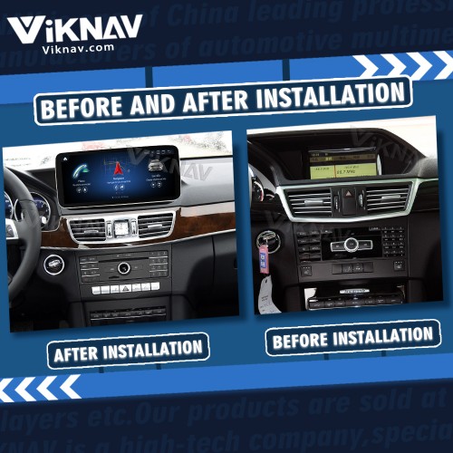 Viknav 12.3 Inch Android Car radio With Screen For Mercedes Benz E Class W212 2009-2015 GPS Navigation 2Din Multimedia Player(NTG4.0)