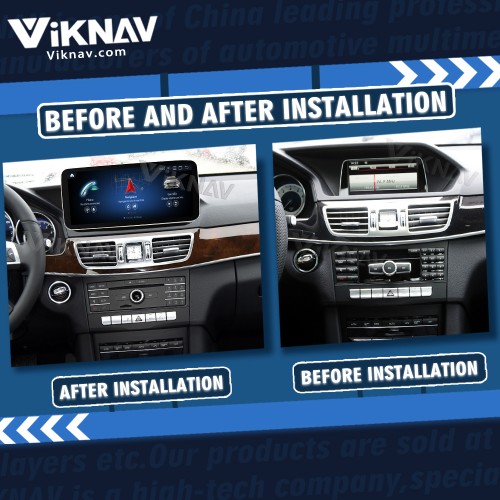 Viknav 12.3inch Android Car Radio With Screen For Mercedes Benz E Class W212 2009-2015 GPS Navigation 2Din multimedia Player(NTG4.5)