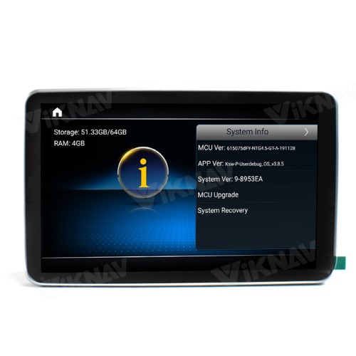 Viknav Android Auto Car Radio For Mercedes Benz GLE GLS GL ML W166 X166 2012-2019 Vertical Screen HD LCD Touch Screen(NTG5.0)