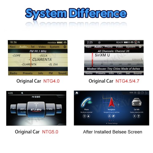 Viknav Android Auto Car Radio For Mercedes Benz GLE GLS GL ML W166 X166 2012-2019 Vertical Screen HD LCD Touch Screen(NTG5.0)