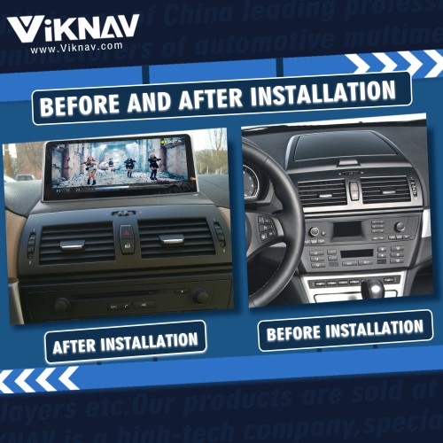 Viknav 10.25 inch Car Radio For BMW X3 E83 2004-2010 Original Car Without Screen Wireless Multimedia Player GPS Navigation Android Auto Stereo 128GB