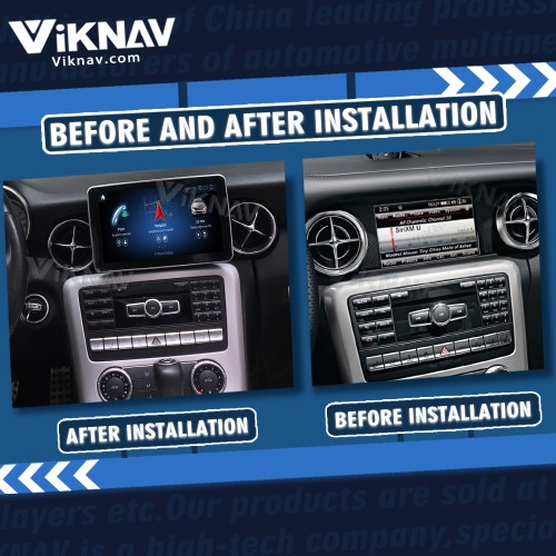 Viknav 8 Inch Android Car Radio With Screen Multimedia Player For Mercedes Benz SL SLK SLC R172 2013-2019 GPS Navigation 2Din(NTG4.5)