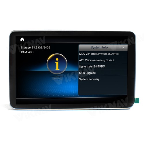 Viknav 8 Inch Android Car Radio With Screen Multimedia Player For Mercedes Benz SL SLK SLC R172 2013-2019 GPS Navigation 2Din(NTG4.5)