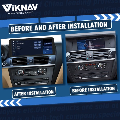 Viknav 12.3 inch Car Radio For BMW X3 X4 F25 F26 2011 2012 2013 CIC System Wireless Multimedia Player GPS Navigation Android Auto Stereo Carplay 128GB