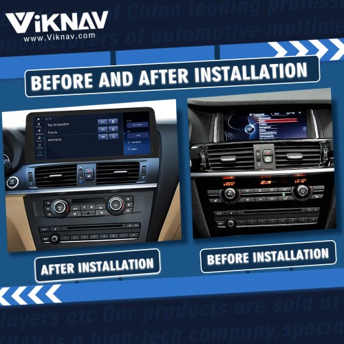 Viknav 12.3 inch Car Radio For BMW X3 X4 F25 F26 2014 2015 2016 NBT System Wireless Multimedia Player GPS Navigation Android Auto Stereo Carplay 128GB