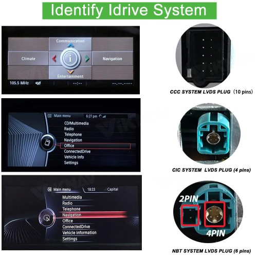 Viknav 12.3 inch Car Radio For BMW X3 X4 F25 F26 2014 2015 2016 NBT System Wireless Multimedia Player GPS Navigation Android Auto Stereo Carplay 128GB