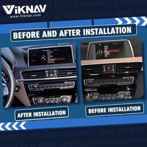Viknav 12.3 inch Car Radio For BMW X1 F48 2016 2017 NBT System Wireless Multimedia Player GPS Navigation Android Auto Stereo Carplay 128GB