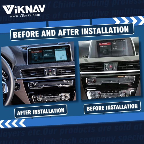Viknav 12.3 inch Car Radio For BMW X1 F48 2018 EVO System Wireless Multimedia Player GPS Navigation Android Auto Stereo Carplay 128GB