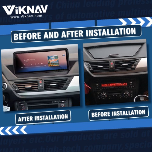Viknav 12.3 inch Car Radio For BMW X1 E84 2009-2015 Original Car Without Screen Multimedia Player GPS Navigation Car auto Stereo Carplay 128GB