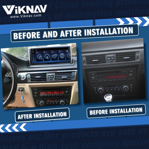 Viknav 12.3 inch Car Radio For BMW 3 series E90 E91 E92 E93 2005-2012 Android Auto GPS Navigation Multimedia Carplay Head Unit 128GB