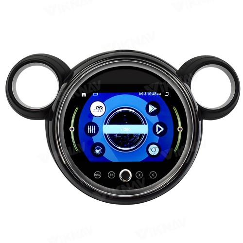 Viknav 9 Inch Screen Car Radio For BMW Mini Cooper R56 R60 2011-2014 Android System Navigation GPS Rear View Multimedia Player（Black CD Without Screen 128GB）