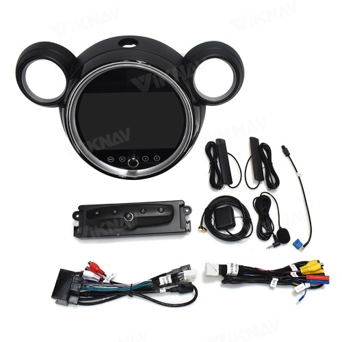 Viknav 9 Inch Screen Car Radio For BMW Mini Cooper R56 R60 2011-2014 Android System Navigation GPS Rear View Multimedia Player（Black CD Without Screen 128GB）