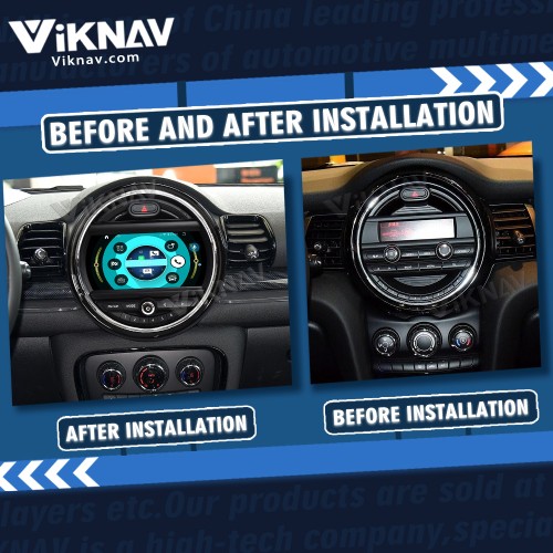 Viknav 9 Inch Screen Car Radio For BMW Mini Cooper R56 R60 Limited Edition 2014-2017 Android System Navigation GPS Rear View Multimedia Palyer（Without Screen 128GB）