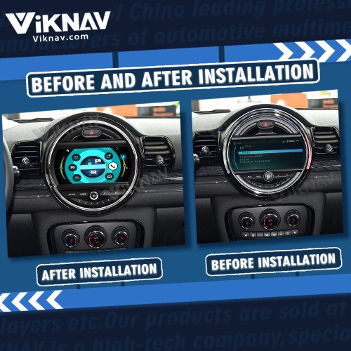Viknav 9 Inch Screen Car Radio For BMW Mini Cooper R56 R60 Limited Edition 2014-2017 Android System Navigation GPS Rear View Multimedia Palyer（With Screen 128GB）
