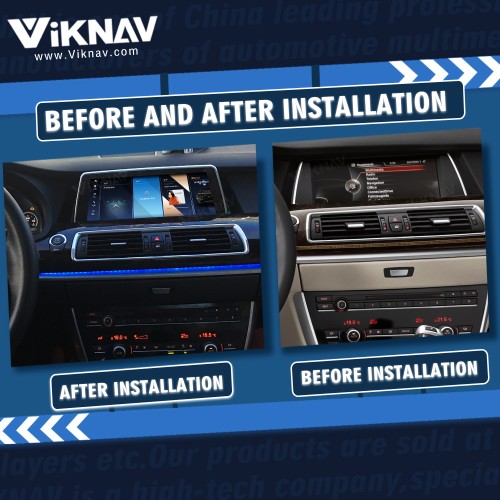 Viknav 12.3 inch Car Radio For BMW 5 Series F07 GT 2013-2017 NBT System GPS Navigation Car Stereo Android Auto Multimedia Player 128GB