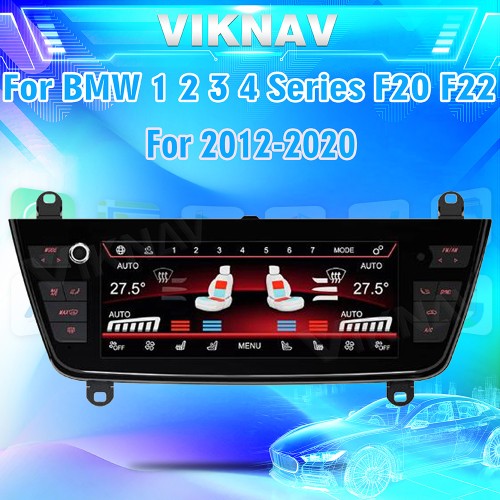Viknav Car Climate Control For BMW 1 2 3 4 Series F20 F22 3GT M3 M4 2012-2020 AC Panel Air Conditioning Screen LCD Digital Display