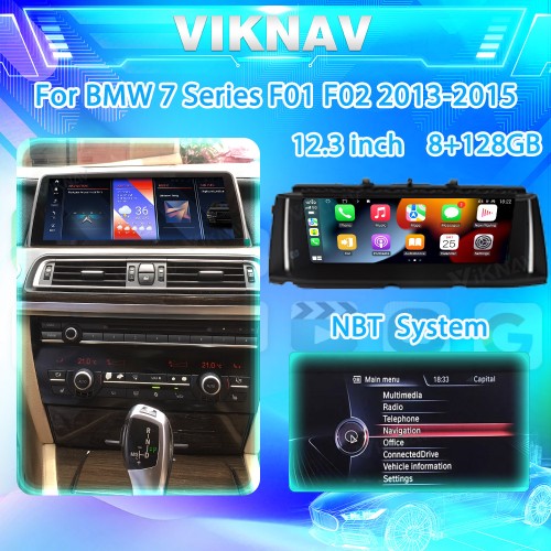 Viknav 10.25 inch Car Radio For BMW 7 Series F01 F02 2013-2015 NBT System GPS Navigation with screen Carplay Multimedia 128GB