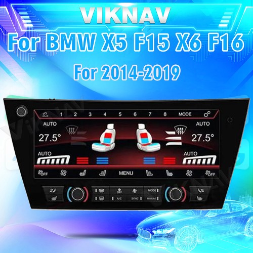 Viknav Car Climate Control For BMW X5 F15 X6 F16 2014-2019 AC Panel Touch Board LCD Digital Dashboard Air Conditioning Screen