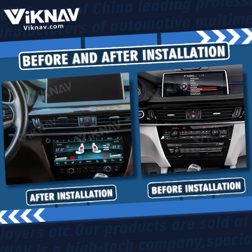 Viknav Car Climate Control For BMW X5 F15 X6 F16 2014-2019 AC Panel Touch Board LCD Digital Dashboard Air Conditioning Screen