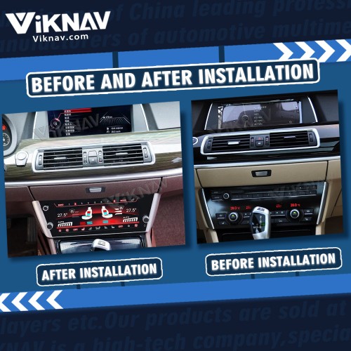 Viknav Car Climate Control For BMW 5 Series GT 2010-2017 AC Panel Touch Board LCD Digital Dashboard Air Conditioning Screen