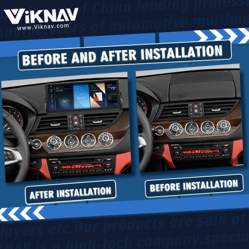 Viknav 10.25 Inch Car Radio For BMW Z4 E89 2009-2018 Upgrade Auto Stereo Multimedia Player GPS Navigation Wireless Apple Carplay Head Unit Original Car Without Screen with Storage Box 128GB