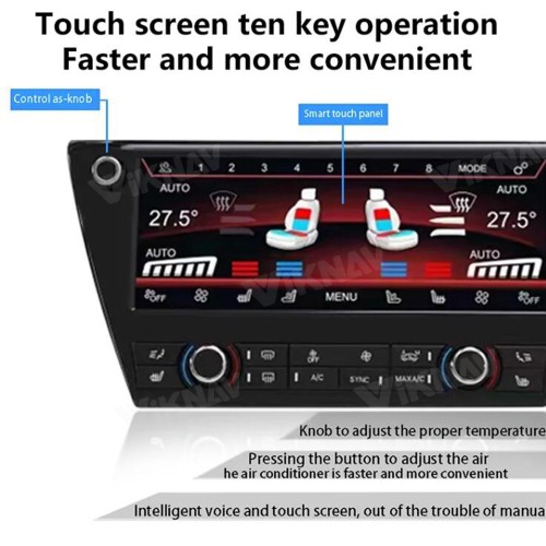 Viknav Car Climate Control For BMW  X1 2016-2022 AC Panel Air Conditioning Screen LCD Digital Display