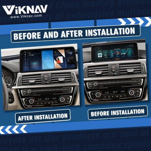 Viknav 12.3 inch Car Radio For BMW 2 3 4 Series 2018 EVO System GPS Navigation Wireless Android Auto Multimedia Player Head Unit 128GB