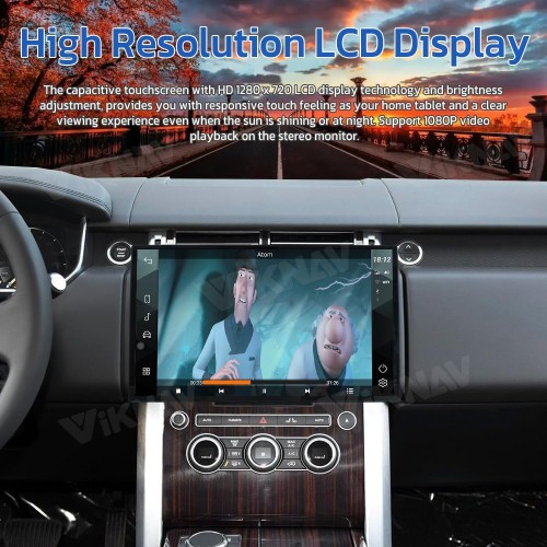 Viknav Ship From USA 14 Inch Radio Replacement For Land Rover Range Rover Vogue L405 2013-2017 Android Car Radio Head Unit CarPlay Android Auto Touch Screen GPS Navigation (For Bosch System)