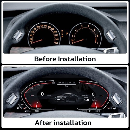 Viknav Ship From USA Car LCD Digital Dashboard for BMW 7 Series E65 E66 2002 2003 2004 2005 2006 2007 2008 Panel Instrument Cluster Cock Speedometer