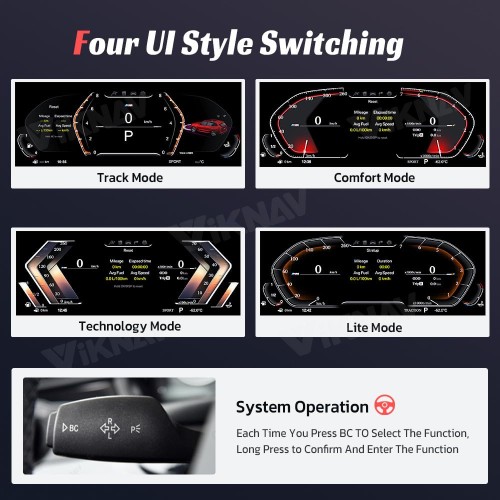 Viknav Ship From USA Car LCD Digital Dashboard for BMW 7 Series E65 E66 2002 2003 2004 2005 2006 2007 2008 Panel Instrument Cluster Cock Speedometer