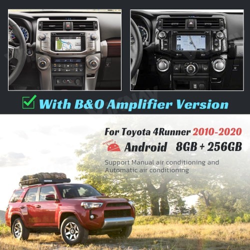 Viknav Ship From USA 15.6 Inch Android Screen For Toyota 4Runner 2010-2022 Car Multimedia Player Android Touch Screen Replacement Car Radio GPS Navigation Auto Stereo Receiver Head Unit