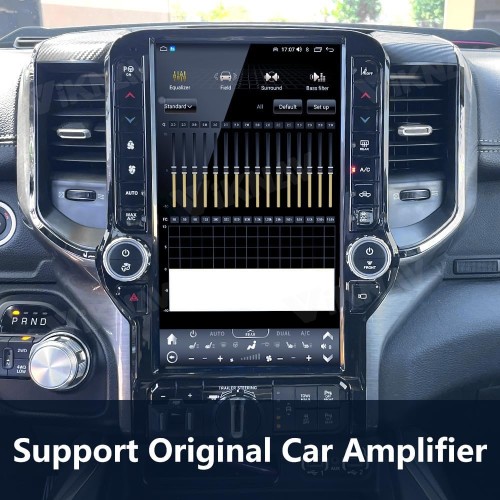Viknav Ship From USA 13.6 Inch Android 12 Car Radio For Dodge Ram 2019 2020 2021 2022 2023 Truck Stereo Replacement Multimedia Player GPS Navigation Carplay WiFi Bluetooth 1080P Touch Screen Head Unit