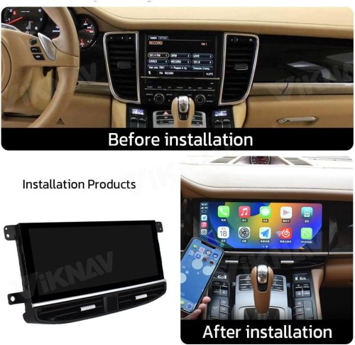 Viknav Ship From USA 8GB+128GB Android Radio For Porsche Panamera 2011-2017 Multimedia Player 12.3 Inch Touch Screen Head Unit Android Auto Tape Recorder GPS Navigation