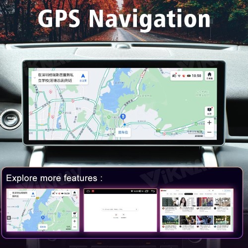 Viknav Ship From USA  Android Car Radio For Land Rover Discovery Sport L550 2015-2019 Multimedia Player 12.3 Inch Touch Screen Auto Stereo GPS Navigation