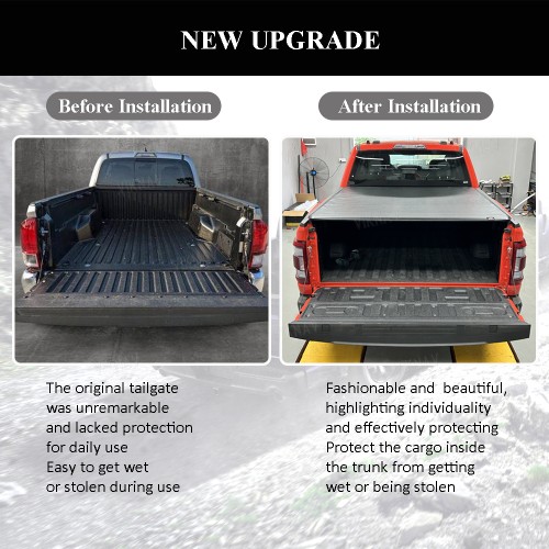 Viknav Soft Roll up Truck Bed Replacement for Ford F-150 5.5/6.5 ft Bed Waterproof Off Road Rack Ready Retractable Pickup Tonneau Cover