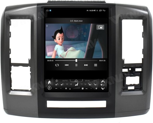 Viknav Ship From USA  Full Touch Screen Android Head Unit Replacement For 2009-2013 Dodge RAM Car Radio Support Carplay And Android Auto Bluetooth Stereo (Front Three Seats)