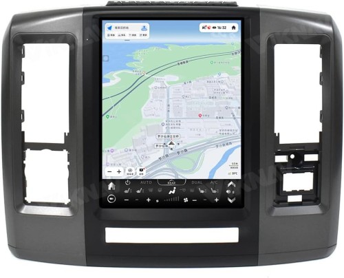 Viknav Ship From USA  Full Touch Screen Android Head Unit Replacement For 2009-2013 Dodge RAM Car Radio Support Carplay And Android Auto Bluetooth Stereo (Front Three Seats)