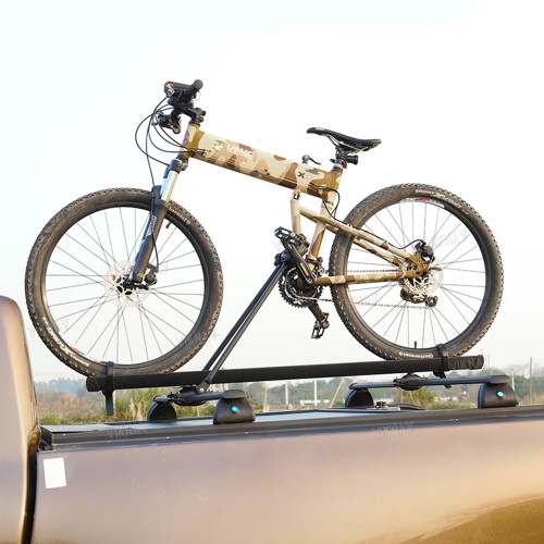 Viknav Truck Bed Bike Rack Mount Lockable Quick Release Bike Fork Universal Aluminum Truck Bed Tonneau Cover Rack Crossbars Low Profile