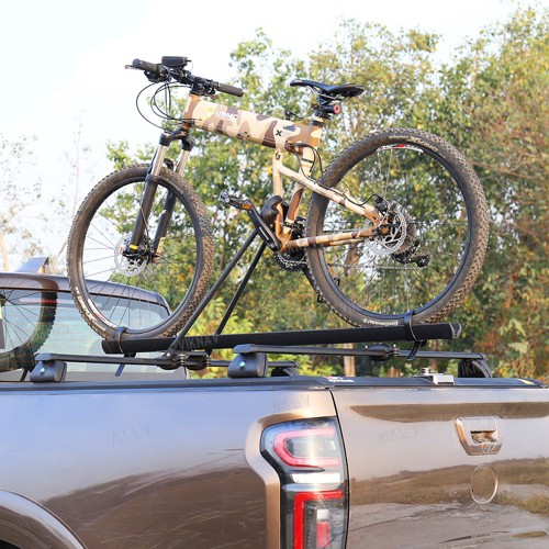 Viknav Truck Bed Bike Rack Mount Lockable Quick Release Bike Fork Universal Aluminum Truck Bed Tonneau Cover Rack Crossbars Low Profile