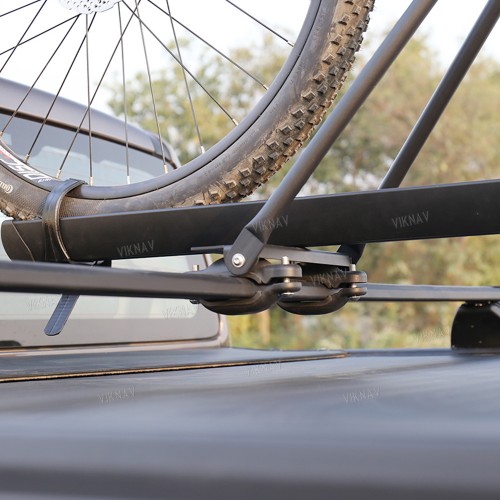 Viknav Truck Bed Bike Rack Mount Lockable Quick Release Bike Fork Universal Aluminum Truck Bed Tonneau Cover Rack Crossbars Low Profile