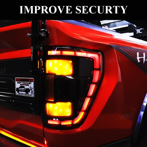 Viknav Truck Blaze Edition MP Tail Lights for 2021-2024 Ford Raptor F150 Tail Light Assembly Modification for MP Falcon Wing Blaze Edition Rear Brake and Turn Signal Lights